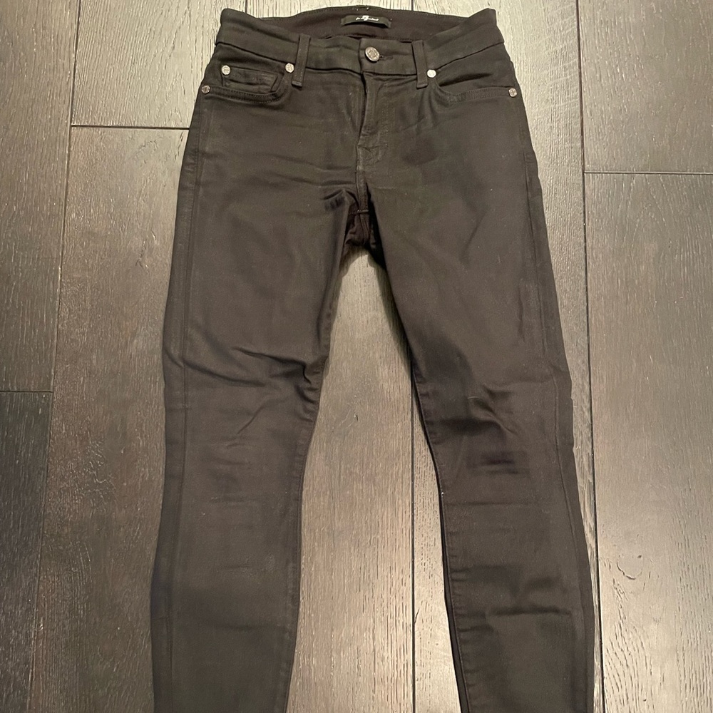 7 for All Mankind Size 25 Black Jeans